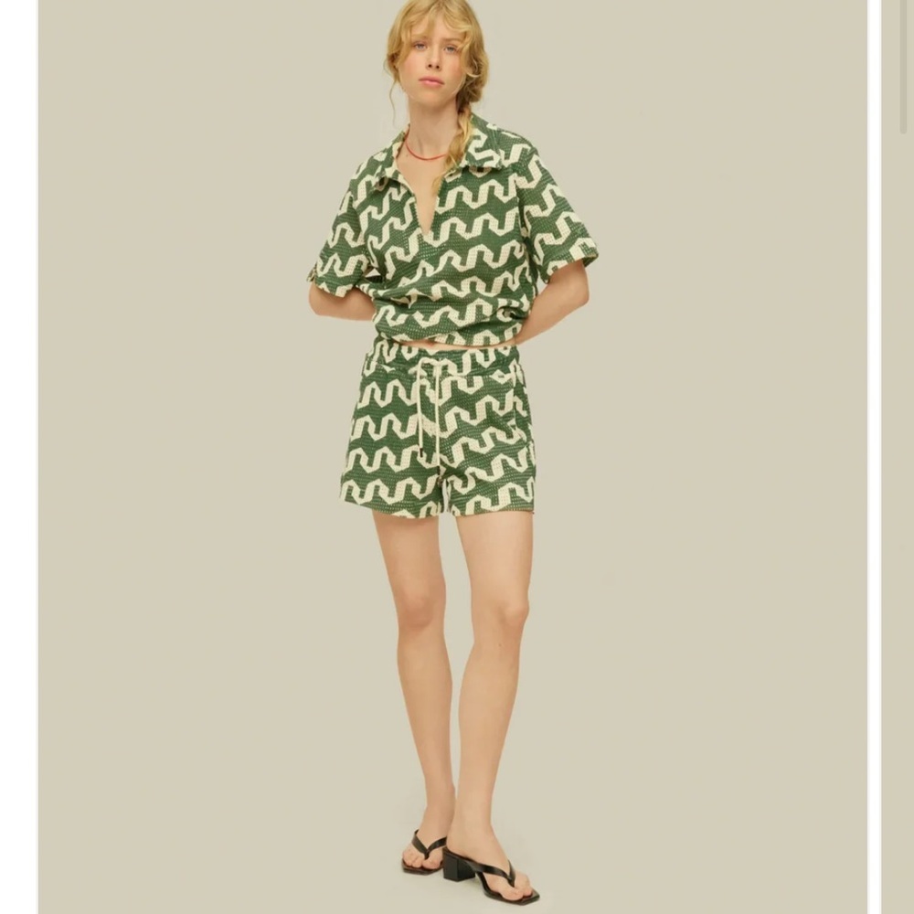 OAS 2 Piece Matching Set Atlas Jaffa Net Shirt Atlas Drizzle Net Shorts Resort